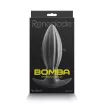 RENEGADE fenékdugó Bomba Black Small - fekete színben, stimuláló felszínnel, S méretben, vízálló, szilikon (12,5 cm)