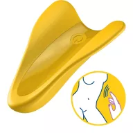 SATISFYER minivibrátor High Fly Yellow - sárga színben, vízálló, akkumulátoros