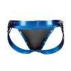 CUT4MEN erotikus férfi alsó Desire Jockstrap BlueLeatherette M - kék-fekete színben, M méretben