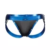 CUT4MEN erotikus férfi alsó Desire Jockstrap BlueLeatherette XL - kék-fekete színben, XL méretben