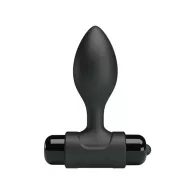 PRETTY LOVE fenékdugó Vibra Butt Plug Black - fekete színben, vibrátoros, elemes