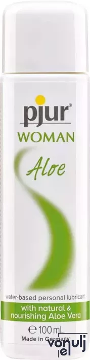 PJUR intim síkosító Woman Aloe 100 ml - hölgyeknek, vízbázisú, aloe verával, hidratáló, hosszantartó, parabén- és paraffinmentes, érzékeny bőrre is