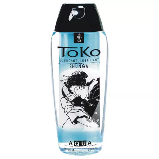 SHUNGA intim síkosító Toko Aqua Lubricant 165 ml - vízbázisú, ultra bársonyos, extra hosszantartó, óvszerhez és segédeszközhöz is