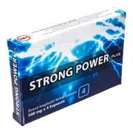 STRONG POWER PLUS - Potencianövelő étrend-kiegészítő kapszula férfiaknak 4x