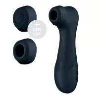 SATISFYER léghullámos csiklóizgató Pro 2 Generation 3 with Liquid Air - fekete színben, rezgő funkcióval, vízálló, akkumulátoros