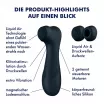 SATISFYER léghullámos csiklóizgató Pro 2 Generation 3 with Liquid Air - fekete színben, rezgő funkcióval, vízálló, akkumulátoros