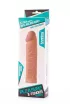 LOVETOY péniszköpeny Pleasure X-Tender Penis Sleeve 2 - realisztikus, testszínű, vízálló, (17 cm)