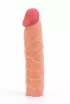 LOVETOY péniszköpeny Pleasure X-Tender Penis Sleeve 2 - realisztikus, testszínű, vízálló, (17 cm)