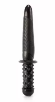 X-MEN fenékdugó 13.8" Sword Handle Butt Plug Black II - fekete színben, stimuláló felszínnel, vízálló, PVC, 35 cm