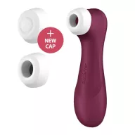 SATISFYER léghullámos csiklóizgató Pro 2 Generation 3 with Liquid Air - bordó színben,ingyenes applikációval,rezgő funkcióval,vízálló,akkumulátoros