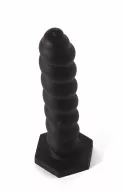 X-MEN fenékdugó 7.87" Silicone Butt Plug Black S - fekete színben, letapasztható, vízálló, szilikon, 20 cm