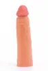 LOVETOY péniszköpeny Pleasure X-Tender Penis Sleeve 1 - realisztikus, testszínű, vízálló, (17 cm)