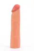 LOVETOY péniszköpeny Pleasure X-Tender Penis Sleeve 1 - realisztikus, testszínű, vízálló, (17 cm)