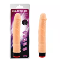 CHISA NOVELTIES élethű vibrátor Real Touch 9 inch Vibe Cock Flesh - realisztikus, testszínű, vízálló, elemes, TPE (22,8 cm)