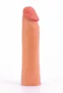 LOVETOY péniszköpeny Pleasure X-Tender Penis Sleeve 1 - realisztikus, testszínű, vízálló, (17 cm)