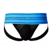 CUT4MEN erotikus férfi alsó Rugby Jockstrap ElectricBlue M - kék- fekete színben, M méretben