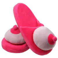 LOVETOY humoros cicis papucs Boobs Slippers - rózsaszín színben, egy méretben