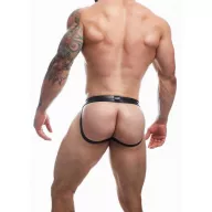 CUT4MEN BL4CK erotikus férfi alsó Ergonomic Black Jockstrap L - fekete színben, L méretben