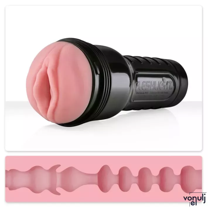 FLESHLIGHT maszturbátor Pink Lady Mini-Lotus - realisztikus, vagina formájú, testszínű, vízálló, vibráció nélküli