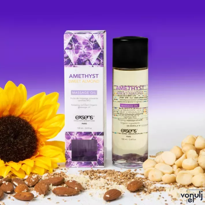 Masszázsolaj Exsens Amethyst Sweet Almond 100 ml