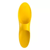 SATISFYER ujjvibrátor Teaser Dark Yellow - sárga színben, vízálló, akkumulátoros