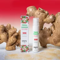 Vágyfokozó gél Exsens Fresh Ginger Litchi 15 ml - ehető