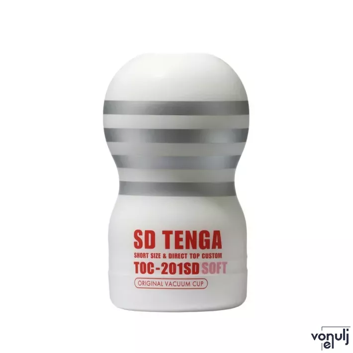 TENGA maszturbátor Sd Original Vacuum Cup Gentle - lágy erősségű, vákuumos, vízálló, egyszer használatos