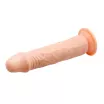 BAILE élethű dildó Barbara Calvin 7,8 " Dildo with Suction Cup - közepes méretű, letapasztható, erezett felületű, TPR (20 cm)