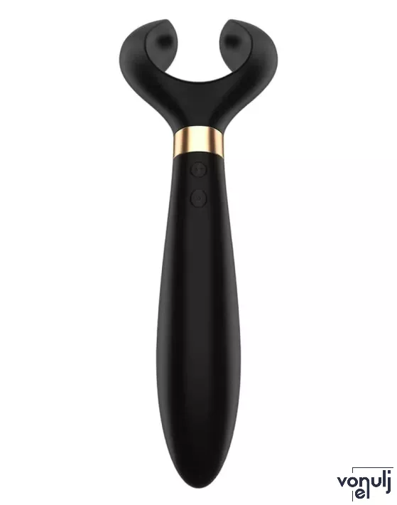 SATISFYER párvibrátor Endless Fun Black - fekete színben, vízálló, akkumulátoros