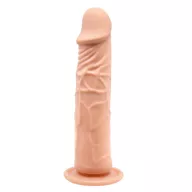 BAILE élethű dildó Barbara Calvin 7,8 " Dildo with Suction Cup - közepes méretű, letapasztható, erezett felületű, TPR (20 cm)