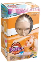 NMC guminő Kimi Lovecok Lovedoll - testszínű, valósághű testmérettel, 3D-s arccal, 2 kéjnyílással, vibrációs funkcióval, elemes