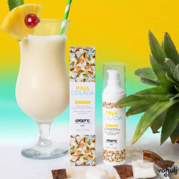 Masszázsolaj Exsens Pina Colada 50 ml - orális szexhez,ehető