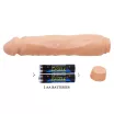 BAILE élethű vibrátor Barbara Jack Realistic Multi-Speed Vibrator 10" - realisztikus, elemes, TPR (25,5cm)