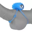 LOVETOY Lumino péniszgyűrű  Play Vibrating Penis Ring - kék színben világító, vibrációs funkcióval, heregyűrűvel, vízálló, elemes
