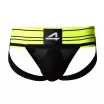 CUT4MEN erotikus férfi alsó Rugby Jockstrap- NeonLime L - sárga- fekete színben, L méretben