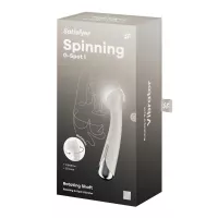 G pont vibrátor Satisfyer Spinning 1 beige - akkumulátoros,vízálló