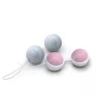 LOVETOY gésagolyó Kegel Ball Blue/Pink - kék-rózsaszín színben, azonos méretű golyókkal, vízálló