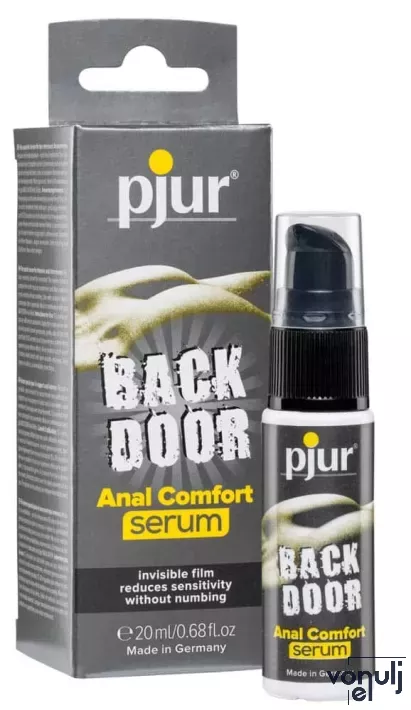 PJUR intim síkosító Back Door Anal Comfort Serum 20 ml - anális, szilikon bázisú, gél állagú, panthenollal a nyugtató hatásért