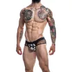 CUT4MEN erotikus férfi alsó Mixed Jockstrap- ShadowCamo L - fekete mintás kivitelben, L méretben