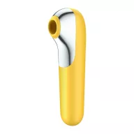 SATISFYER léghullámos csiklóizgató és vibrátor Dual Love Yellow - sárga színben, vízálló, akkumulátoros, ingyenes applikációval