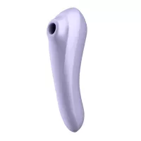 SATISFYER léghullámos csiklóizgató és G-pont vibrátor Dual Pleasure Mauve - lila színben, vízálló, akkumulátoros, ingyenes applikációval