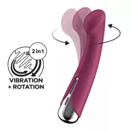 G pont vibrátor Satisfyer Spinning 1 red - akkumulátoros,vízálló