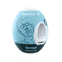 SATISFYER maszturbációs tojás Single Savage - vízálló, egyszer használatos