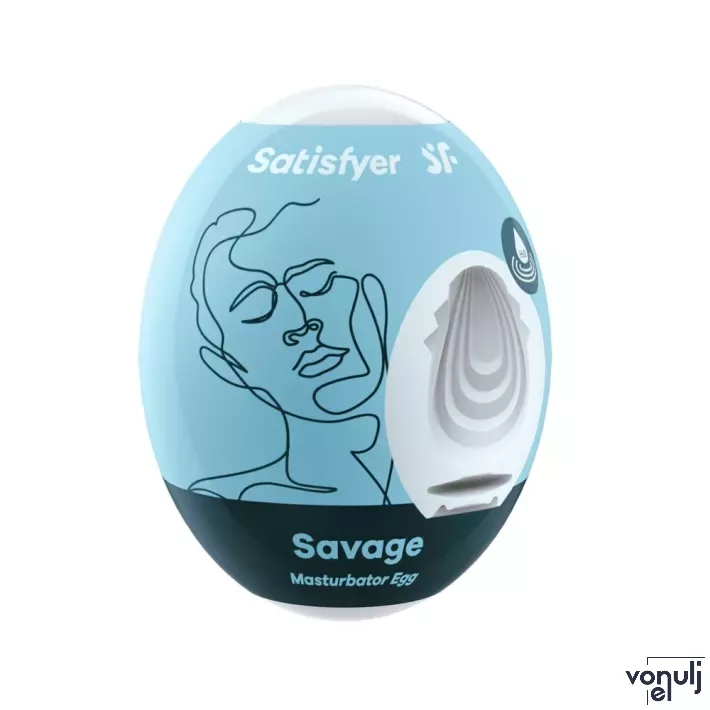 SATISFYER maszturbációs tojás Single Savage - vízálló, egyszer használatos