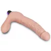 LOVETOY Strap-on vibrátor Rechargeable IJOY Strapless Strap-on Flesh - realisztikus, testszínű, kétágú, vízálló, akkumulátoros, (12 cm és 20 cm)