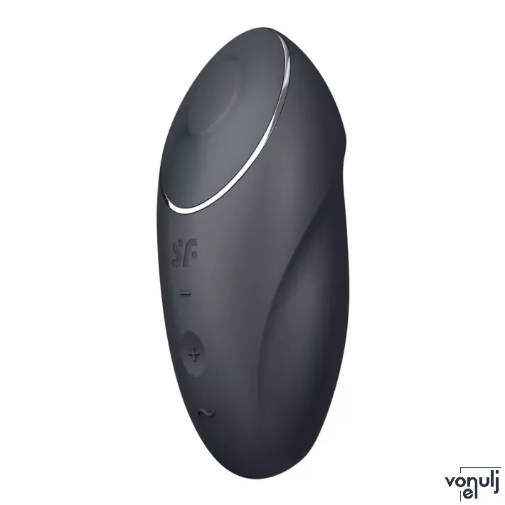 Rezgő csiklóizgató Satisfyer Tap & Climax 1 bluegrey - akkumulátoros,vízálló