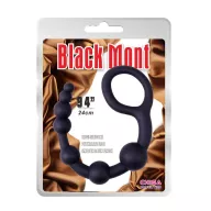 CHISA NOVELTIES anál gyöngysor Power Boyfriend Beads - fekete színben, vibráció nélküli, rugalmas, vízálló, (24 cm)