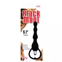 CHISA NOVELTIES análbot Tail Power Beads - fekete színben, vibrátoros, elemes, 18 cm