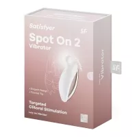 Rezgő csiklóizgató Satisfyer Spot On 2 white - akkumulátoros,vízálló