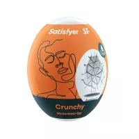 SATISFYER maszturbációs tojás Single Crunchy - vízálló, egyszer használatos